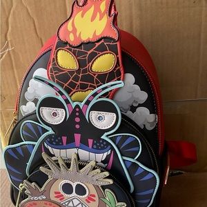 DISNEY PARKS Loungefly MOANA VILLIANS Trio backpack LIMITED NWT